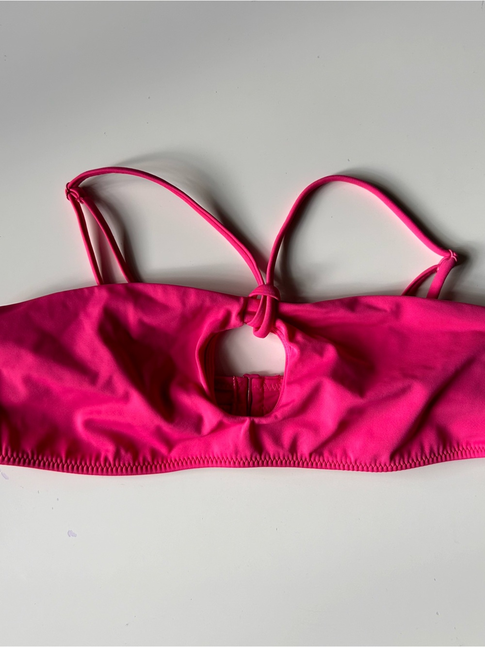 PacSun Girls Hot Pink Keyhole Swim Top